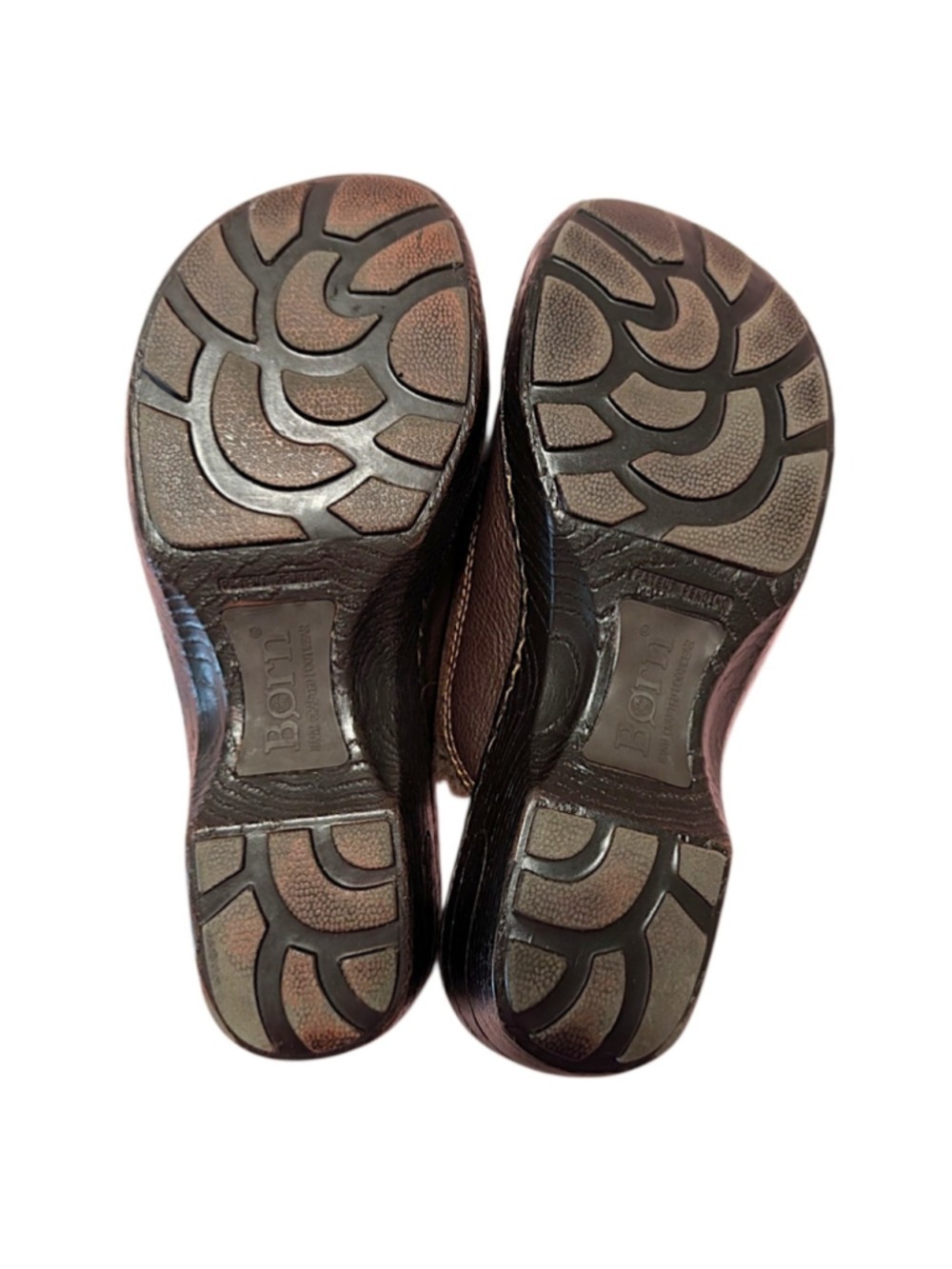 Born Brown Faux Fur Lined Mule Clogs - Picture 6 of 9